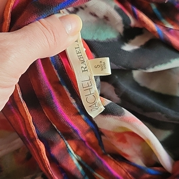 RACHEL ROY Sheer Button-down Shirt US S - Picture 8 of 12